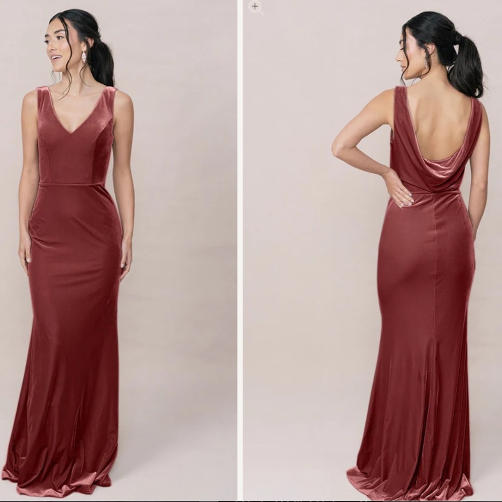 Dakota Velvet Dress, Revelry, Size 12, Dusty Rose